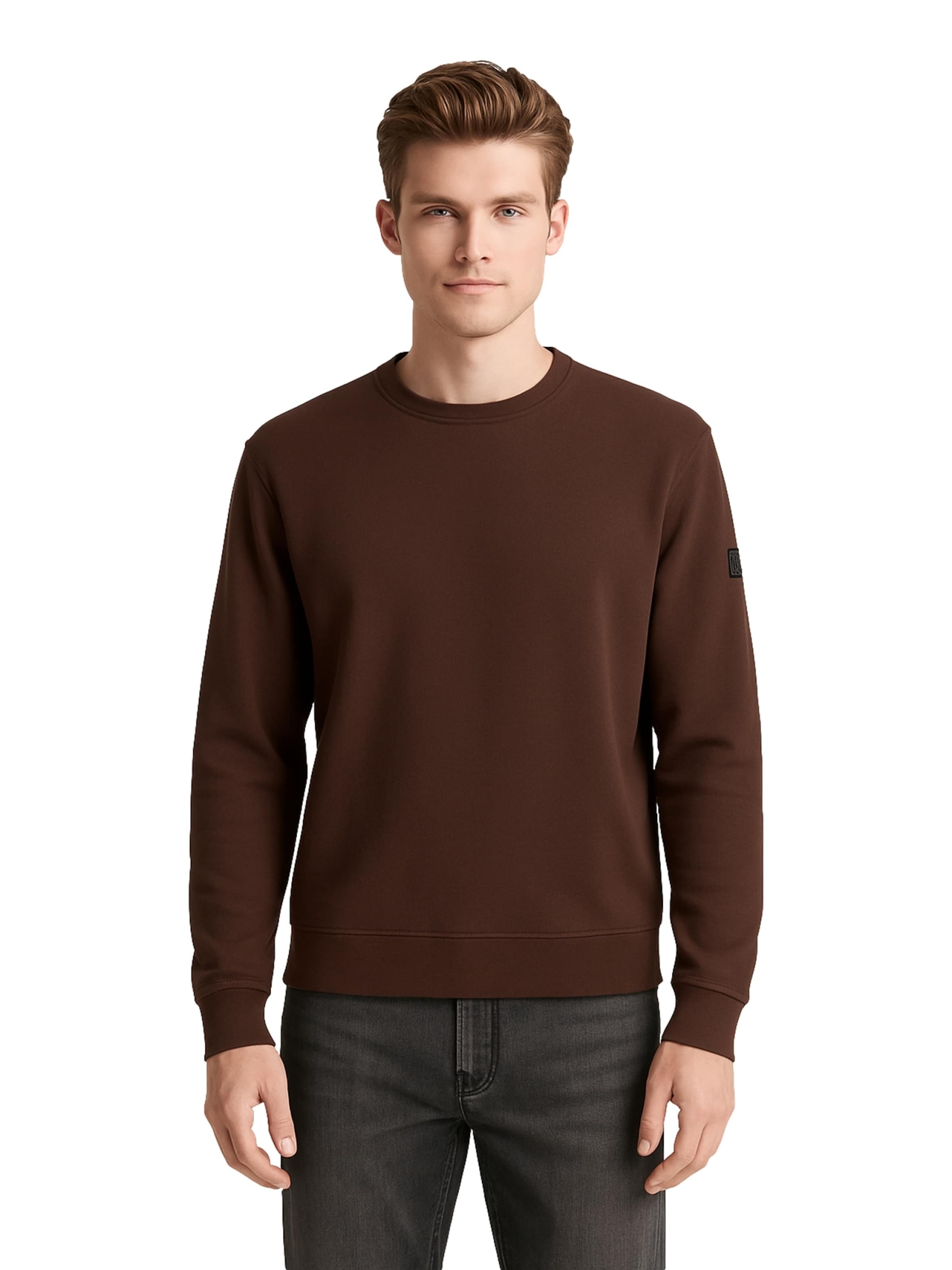 TOM TAILOR Shirt in Brown: front