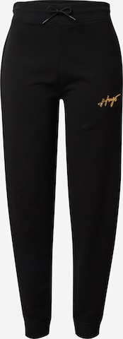 HUGO Red - Tapered Pantalón 'Easy' en negro: frente