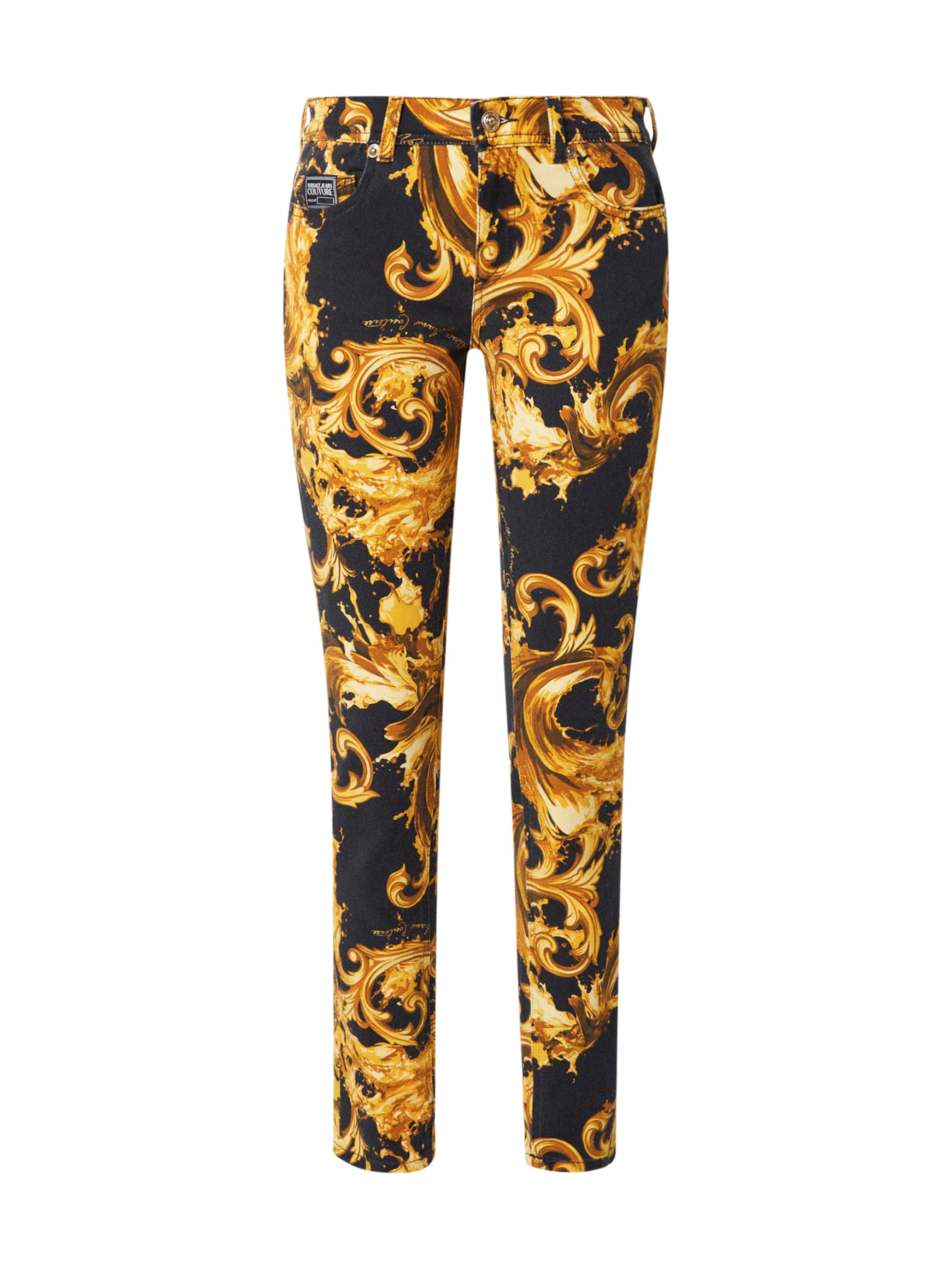 Versace Jeans Couture - Slimfit Vaquero en negro: frente