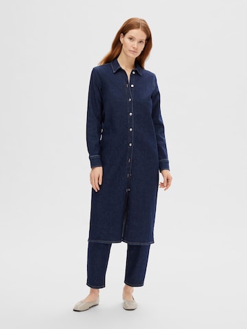 SELECTED FEMME Shirt dress 'Dagmar' in Blue