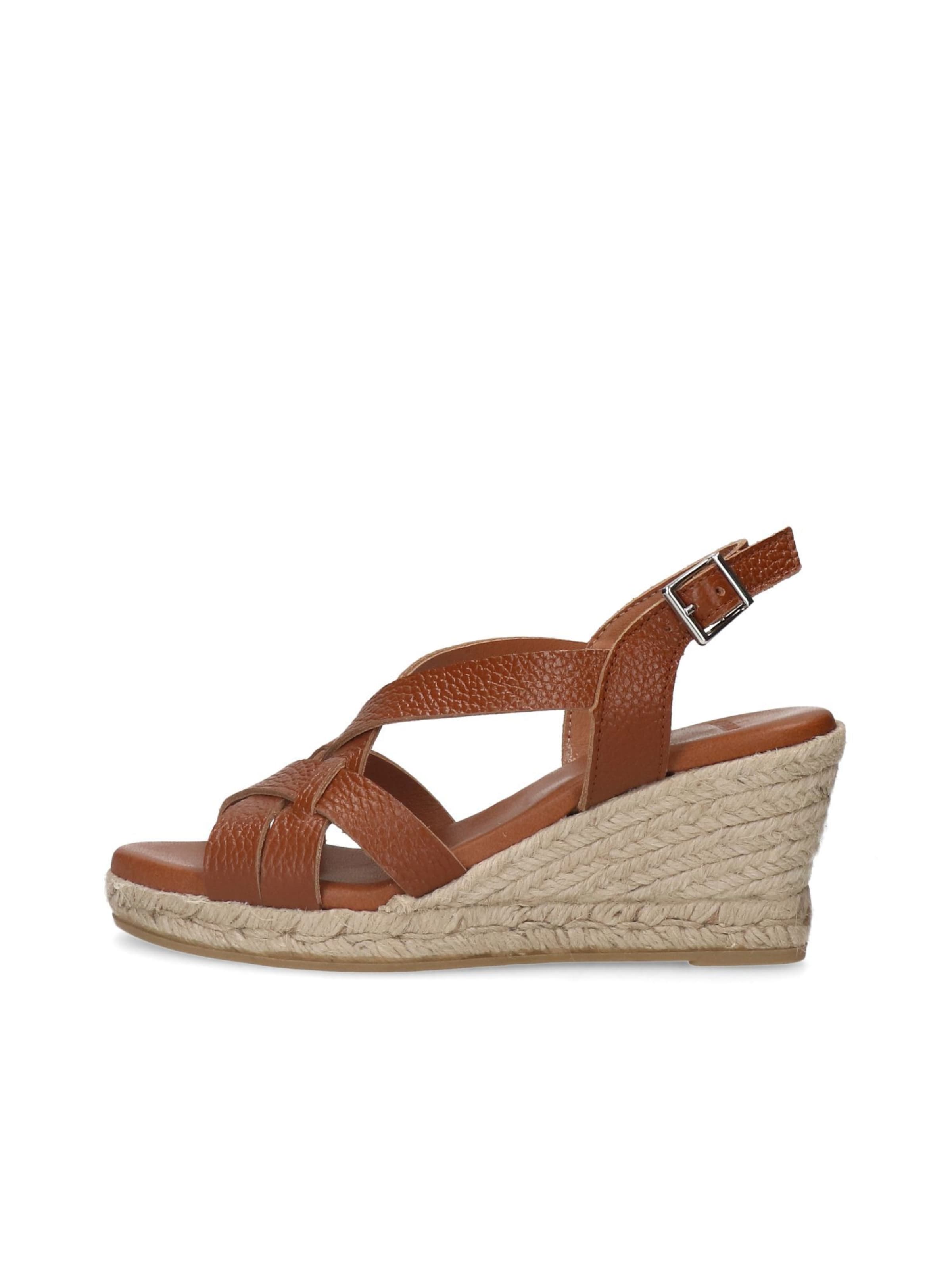 MANFIELD Sandaal in Bruin