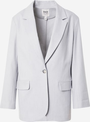 River Island Blazer in Grey: front