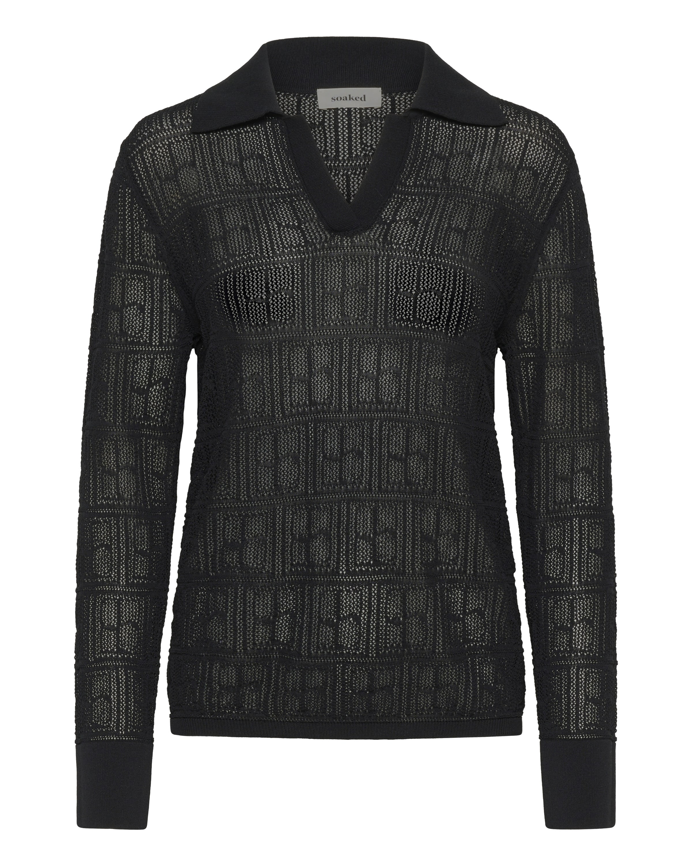 Pull-over 'SLYasmine' SOAKED IN LUXURY en noir : devant