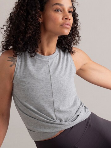 Hey Honey Top 'Cropped' in Grau