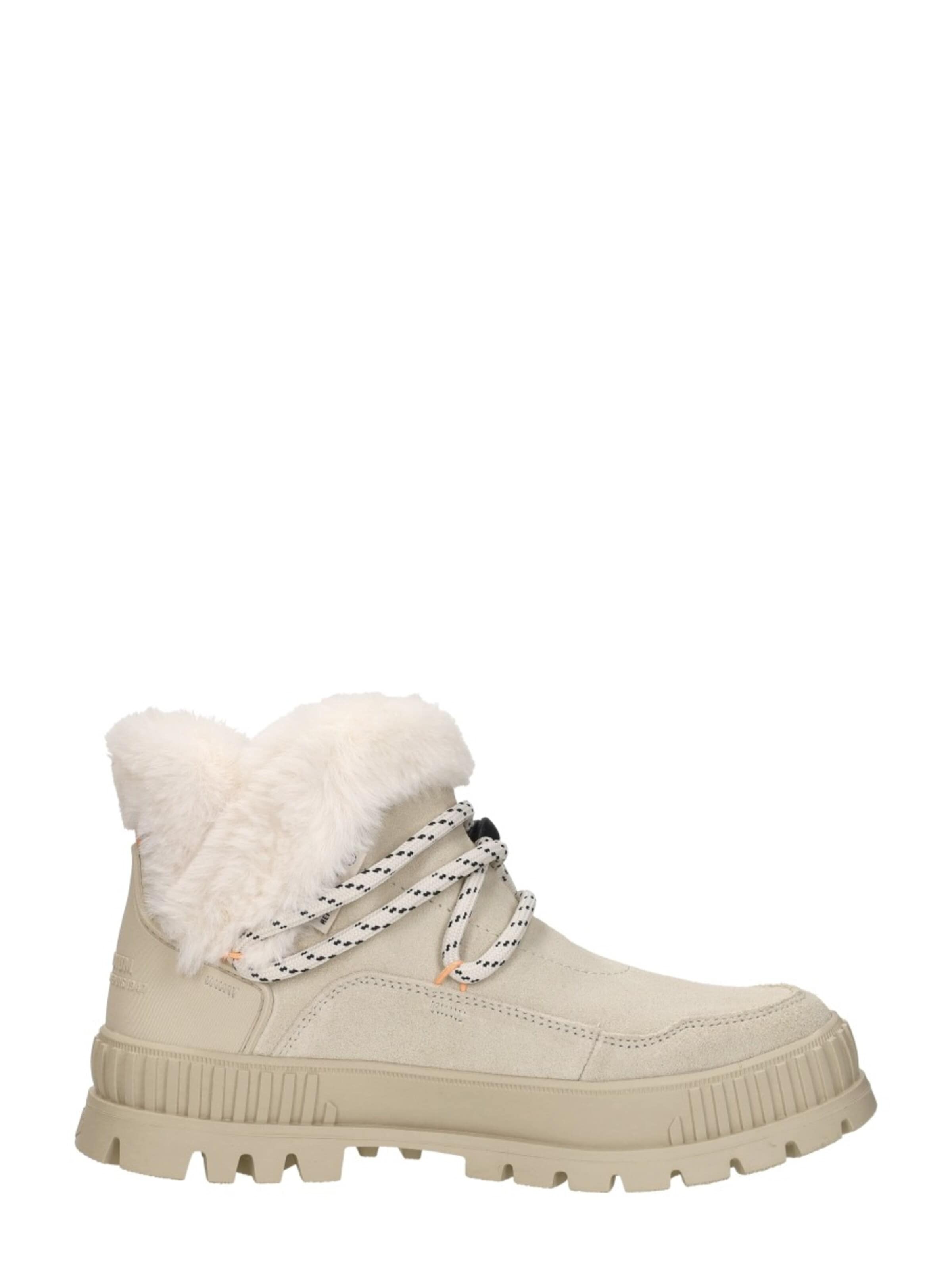 Palladium Boots 'Pallashock Lo Hiver' in Beige