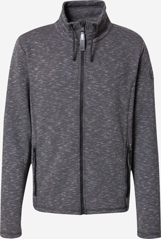 G.I.G.A. DX by killtec Athletic Zip-Up Hoodie in Grey: front