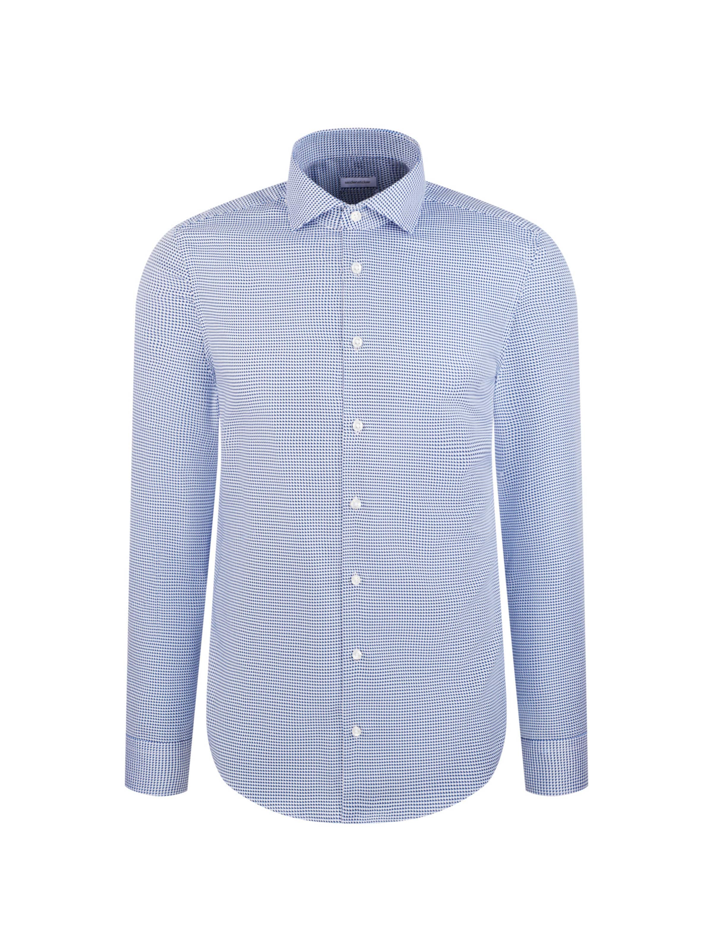 Fit confort Chemise business 'Schwarze Rose' SEIDENSTICKER en bleu : devant