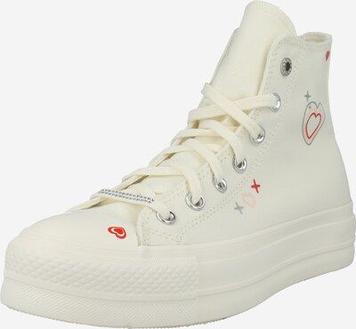 CONVERSE Sneaker 'CHUCK TAYLOR ALL STAR' in creme / grau / rot, Produktansicht