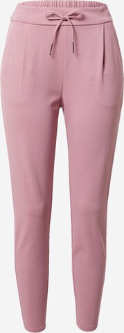 VERO MODA Tapered Pleat-front trousers 'Eva' in Pink: front