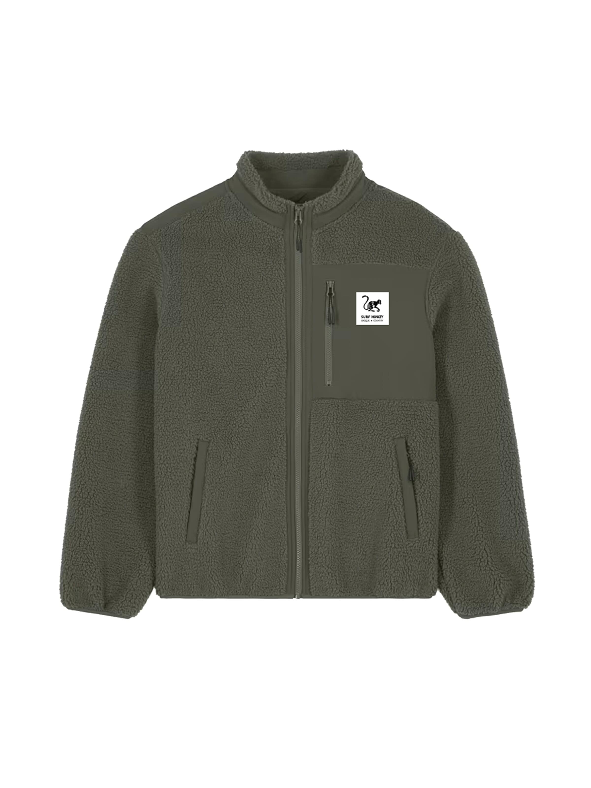 Surf Monkey - Chaqueta polar en verde: frente