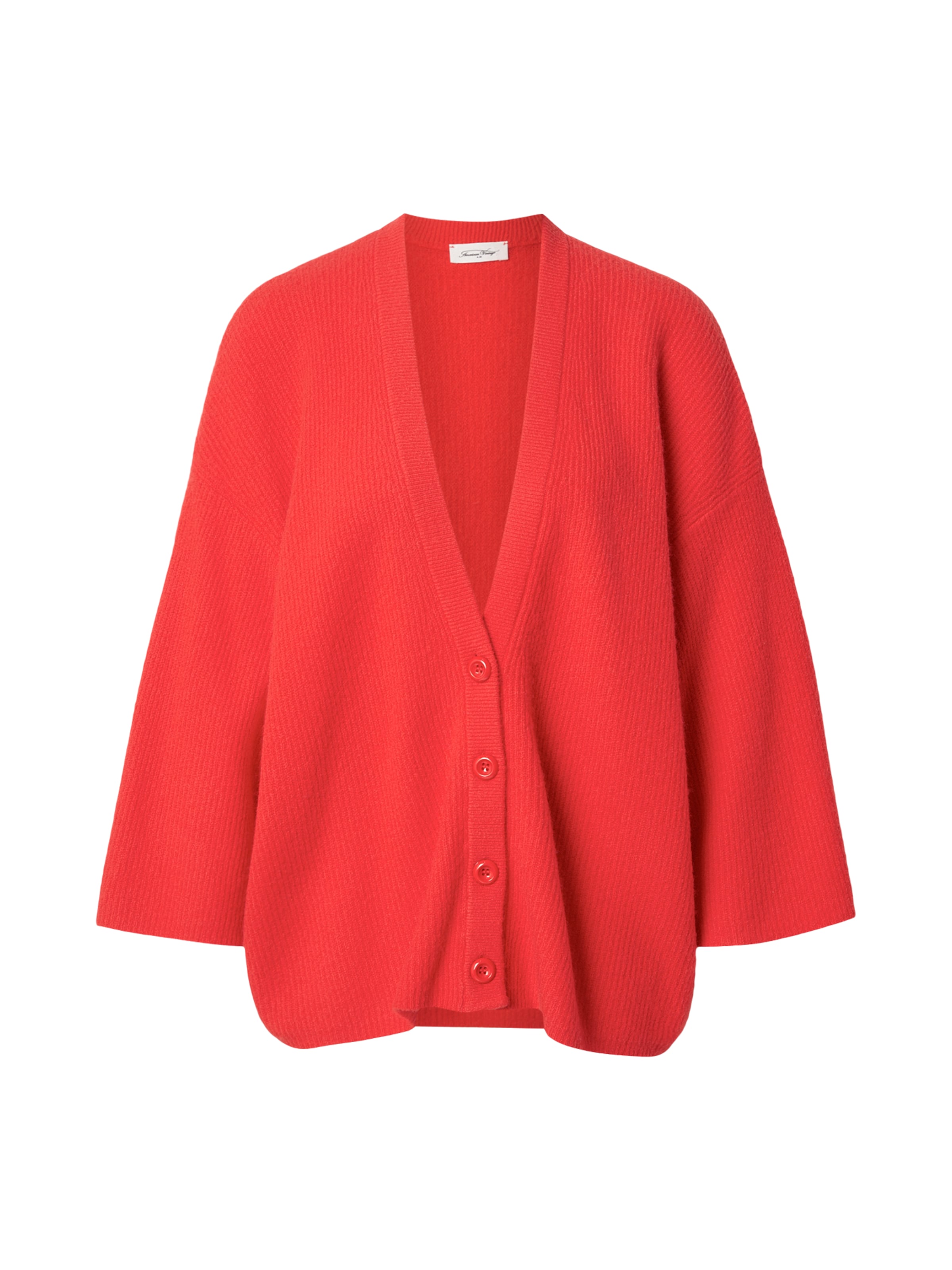 AMERICAN VINTAGE Strickjacke 'DAMSVILLE' in Rot: Vorderseite