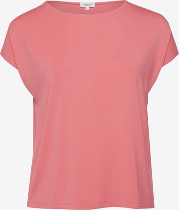 T-shirt s.Oliver CURVE en rose : devant