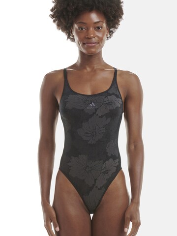 ADIDAS SPORTSWEAR Athletic Bodysuit in Black: front