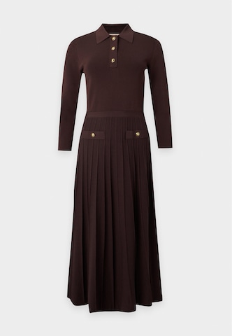 MICHAEL Michael Kors - Vestido de malha em castanho: frente