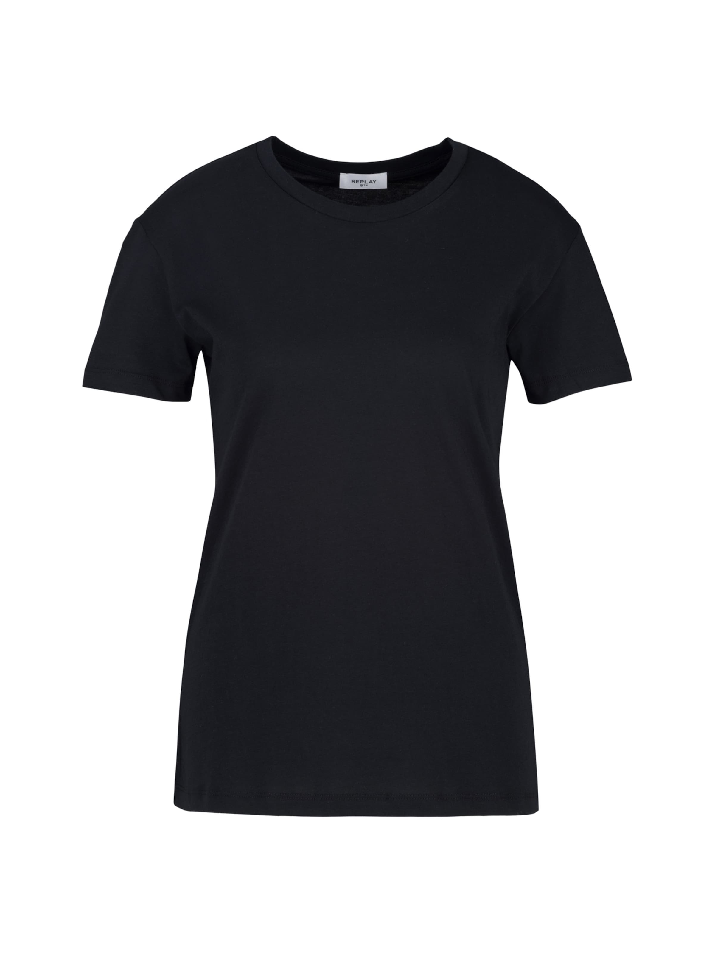 REPLAY Shirt in Zwart: voorkant