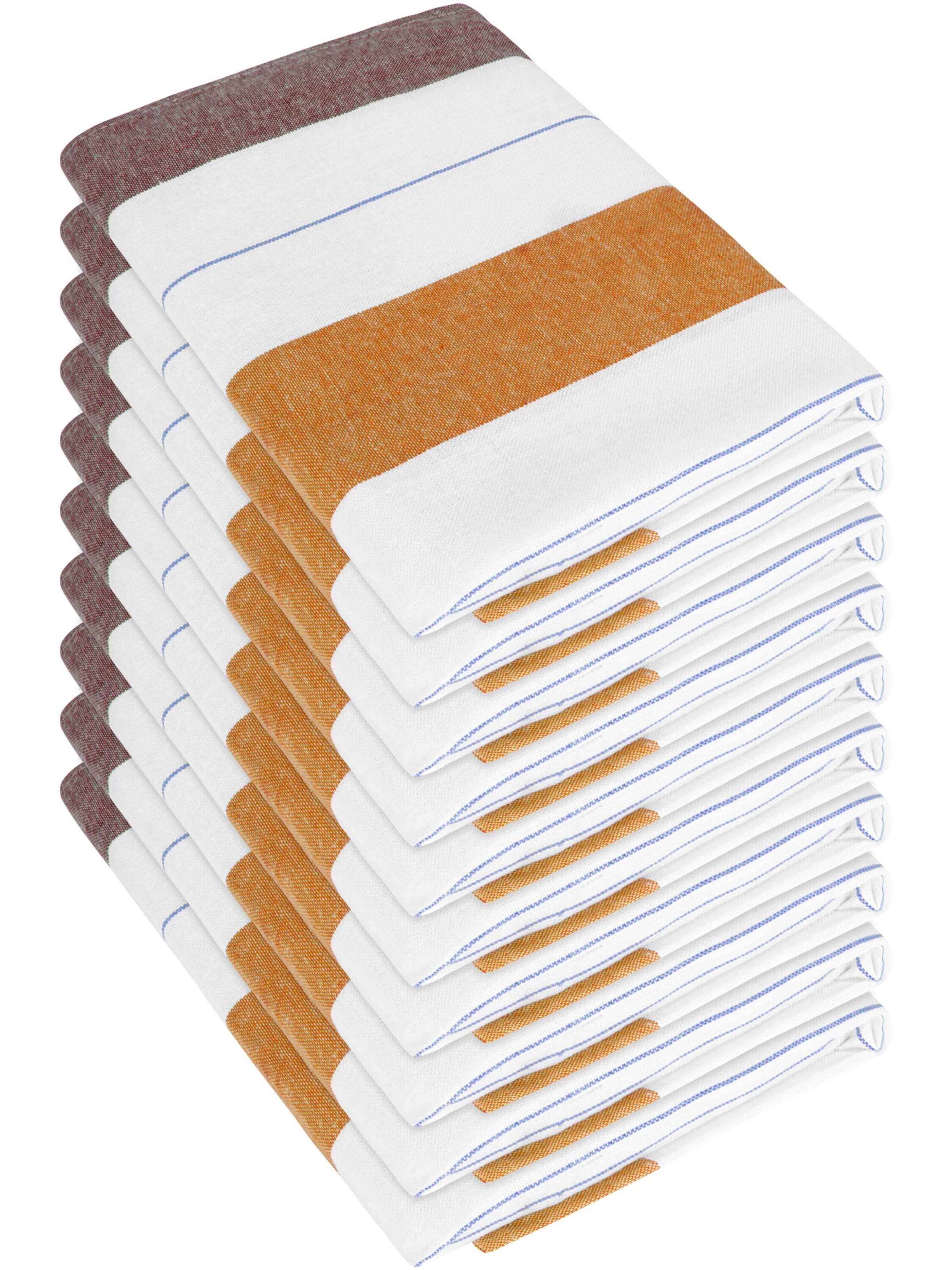 Torchon à vaisselle normani en marron : devant