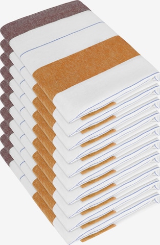 Torchon à vaisselle normani en marron : devant