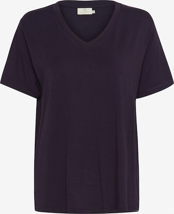 T-shirt Kaffe en noir : devant