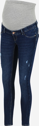 Only Maternity Skinny Jeans 'DAISY' in Blauw: voorkant