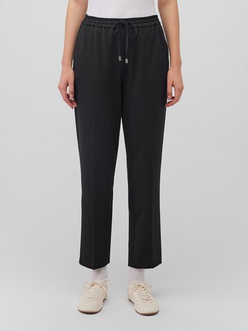 Mavi Regular Pleated Pants in Black: front