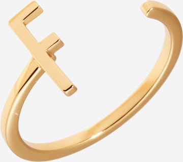 Bague Design Letters en or : devant
