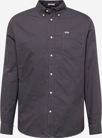 Pepe Jeans Regular fit Button Up Shirt 'Fabio' in Grey: front