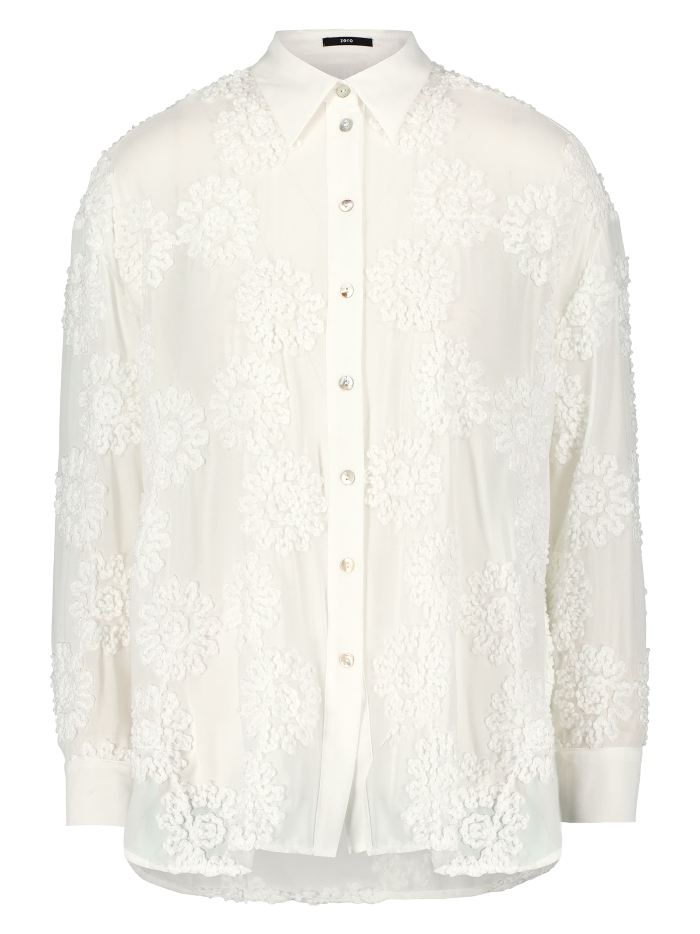 zero Bluse in Weiß: Vorderseite