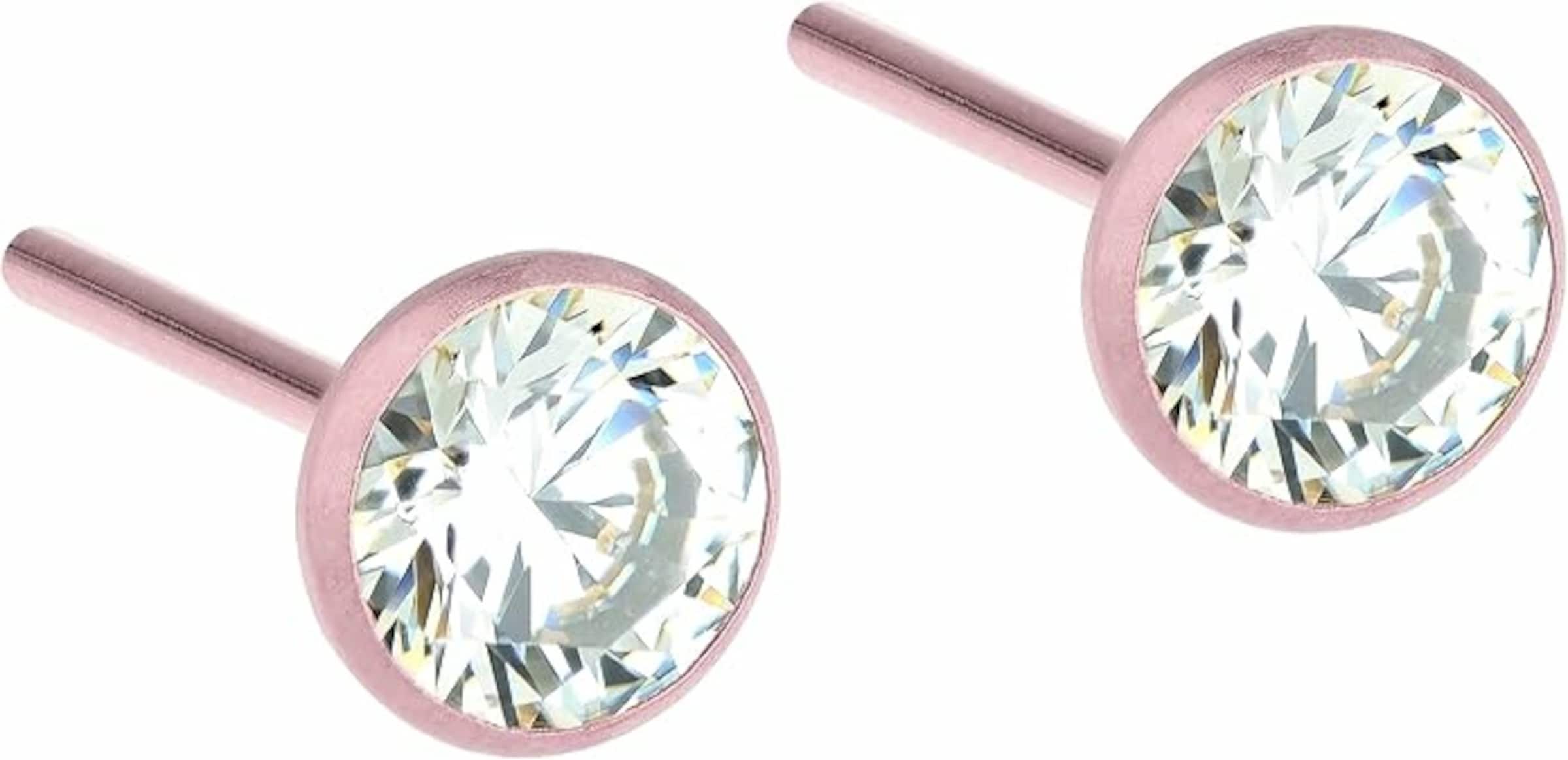 Ernstes Design Ohrringe in Pink: Vorderseite