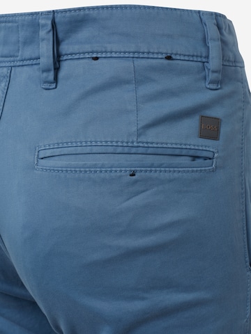 BOSS Orange Slimfit Chino kalhoty – modrá