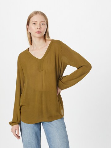 Kaffe Bluse 'Amber' i grøn: forside