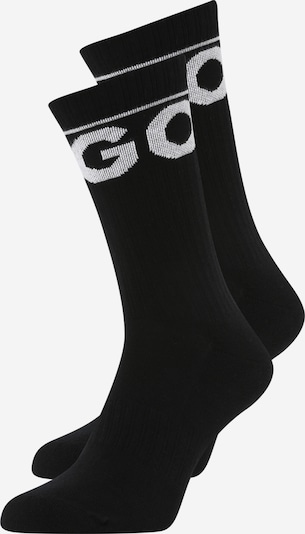 HUGO Red Къси чорапи 'ICONIC' в черно / бяло, Преглед на продукта