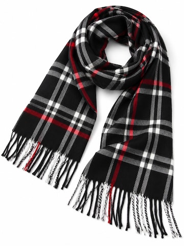 COLLEZIONE ALESSANDRO Scarf 'Venedig' in Black: front