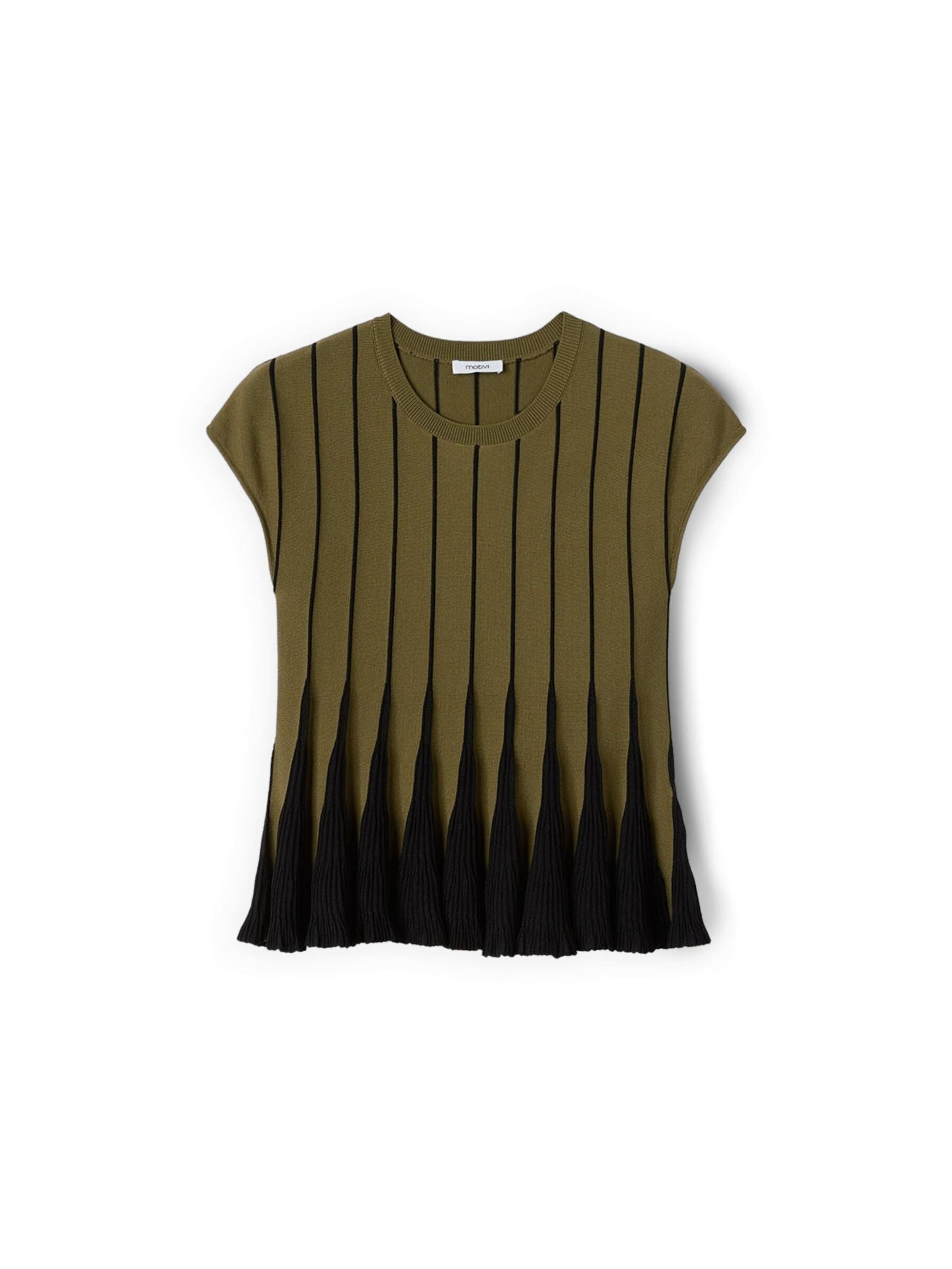 Pull-over MOTIVI en vert : devant