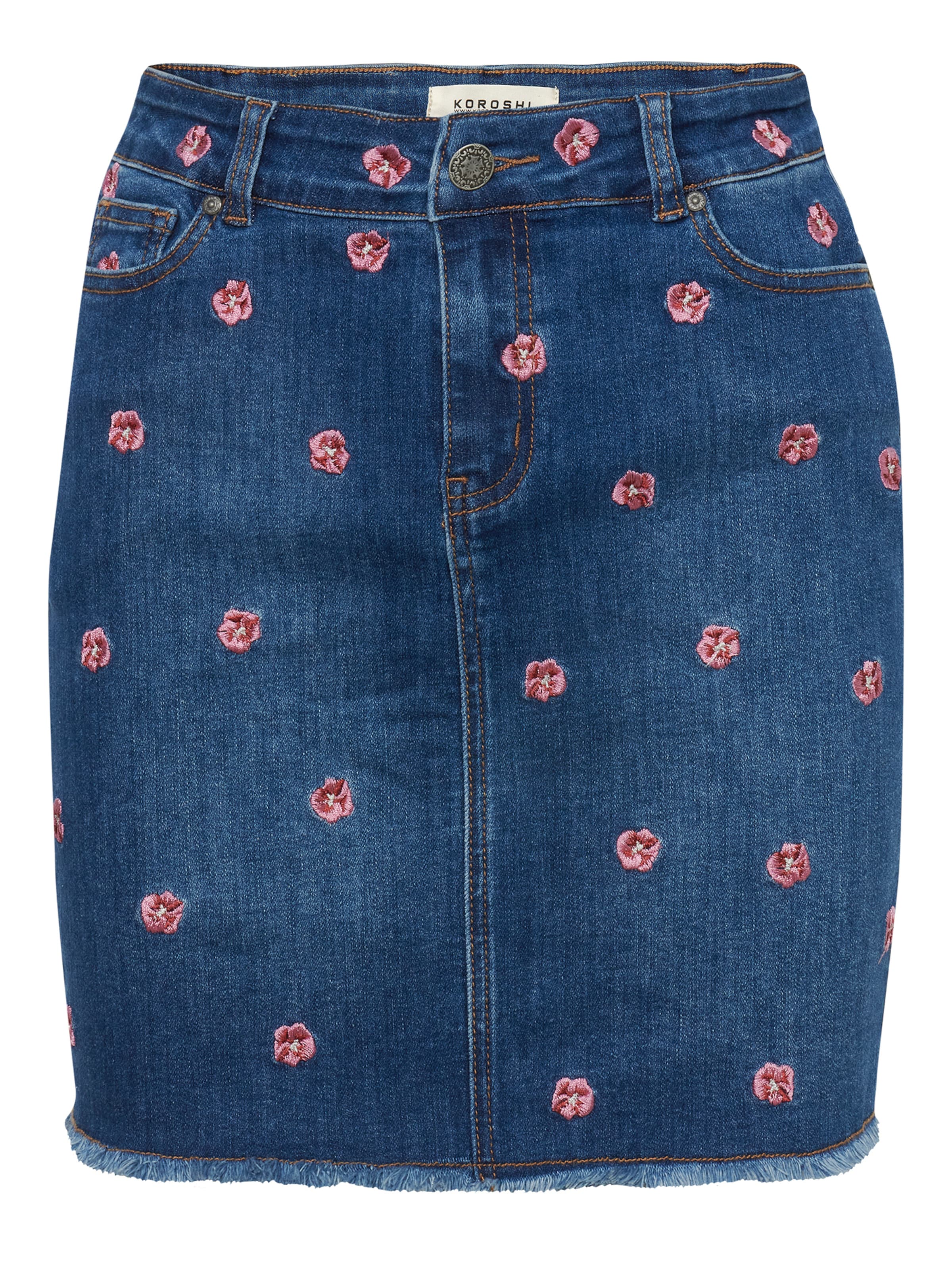 KOROSHI - Falda en azul: frente