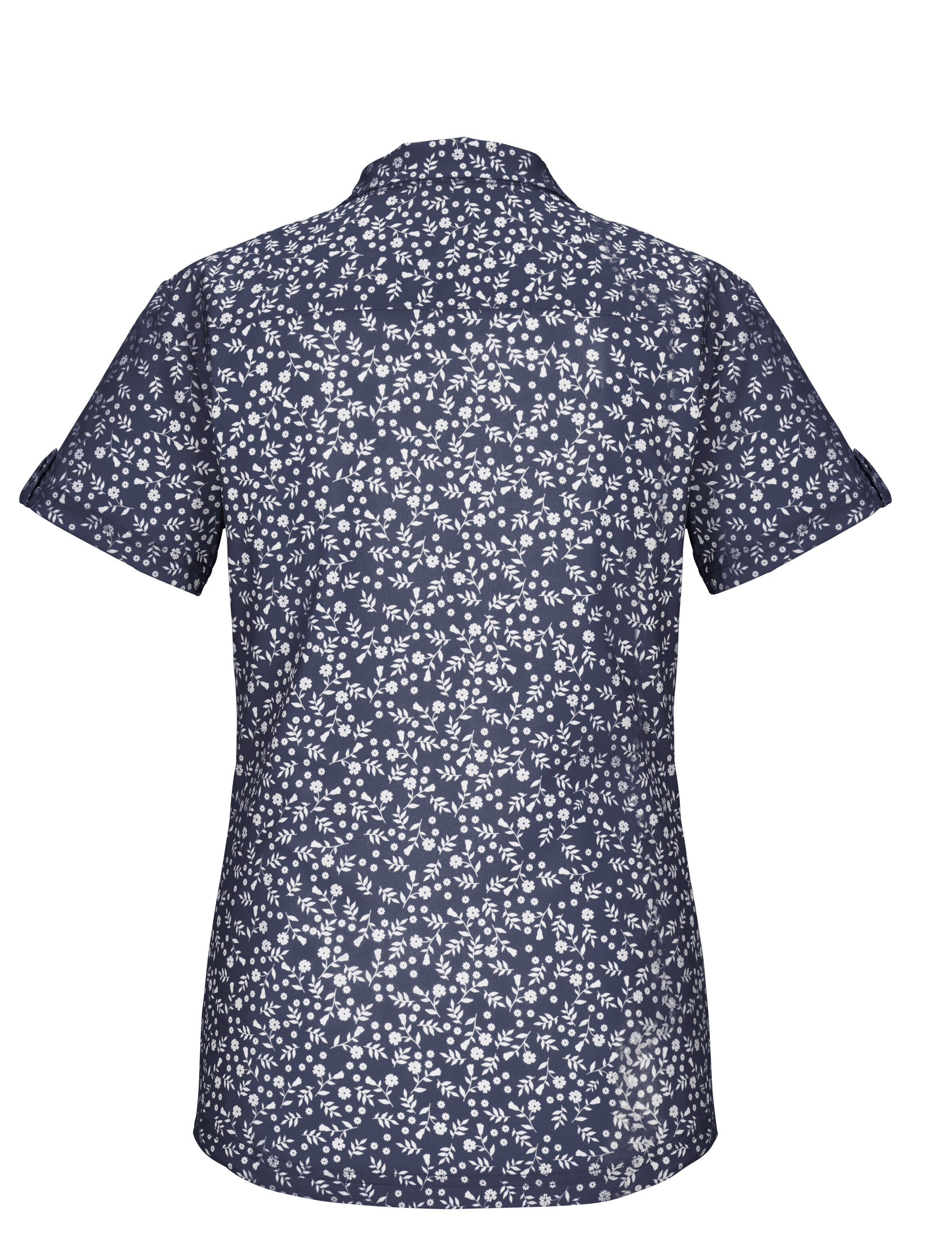 KILLTEC Athletic Button Up Shirt in Blue