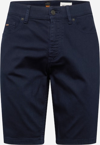 BOSS Orange Slimfit Jeans 'Delaware' in Blauw: voorkant