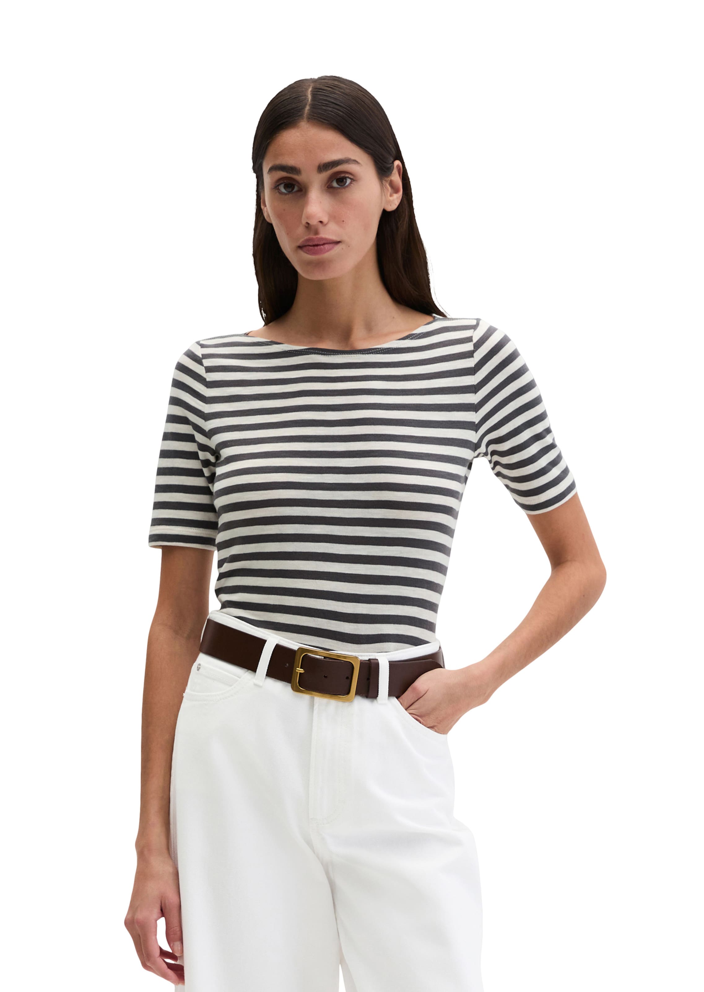 Marc O'Polo Shirt in Grey: front