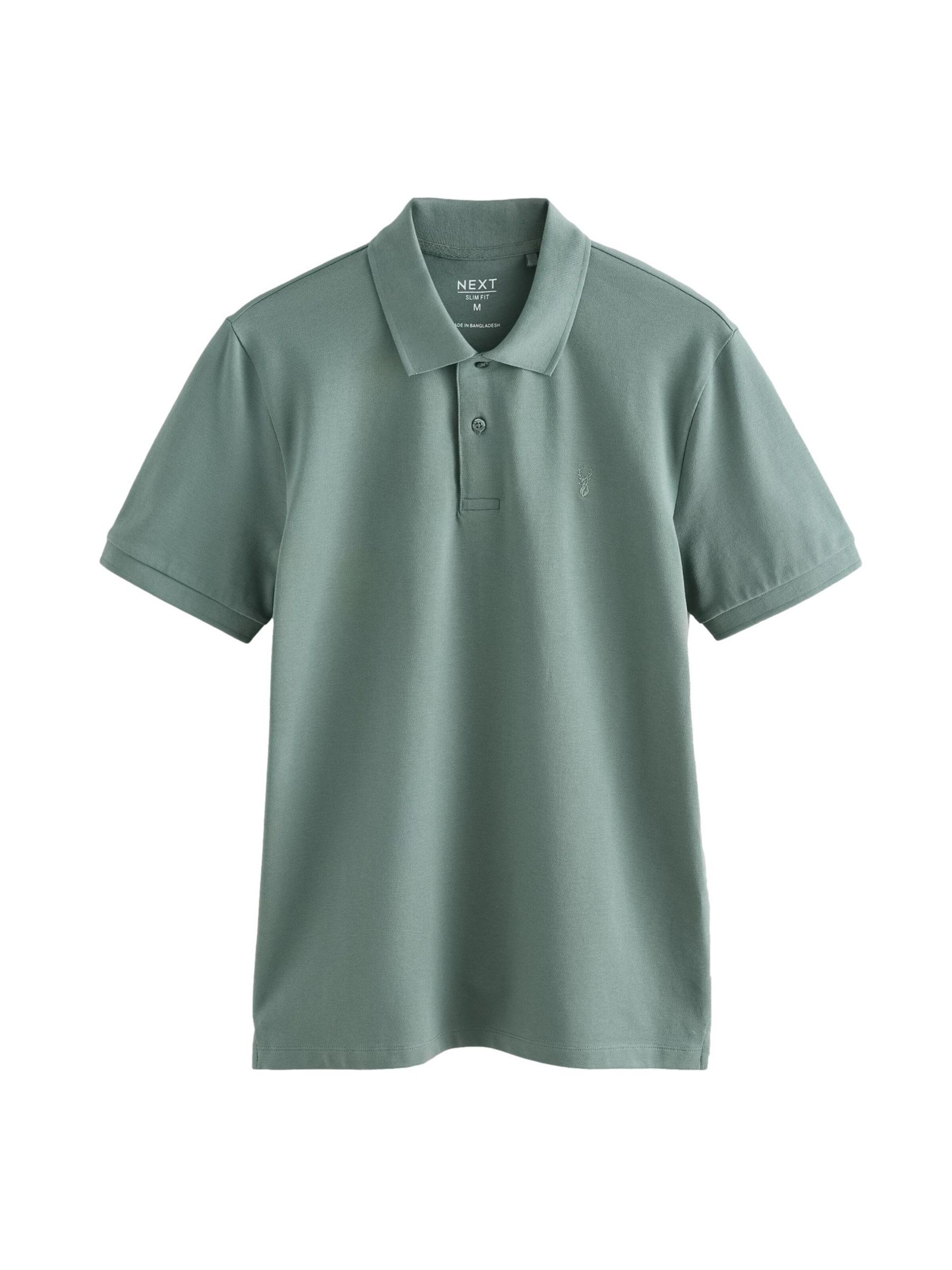 Next Poloshirt in Grün: Vorderseite