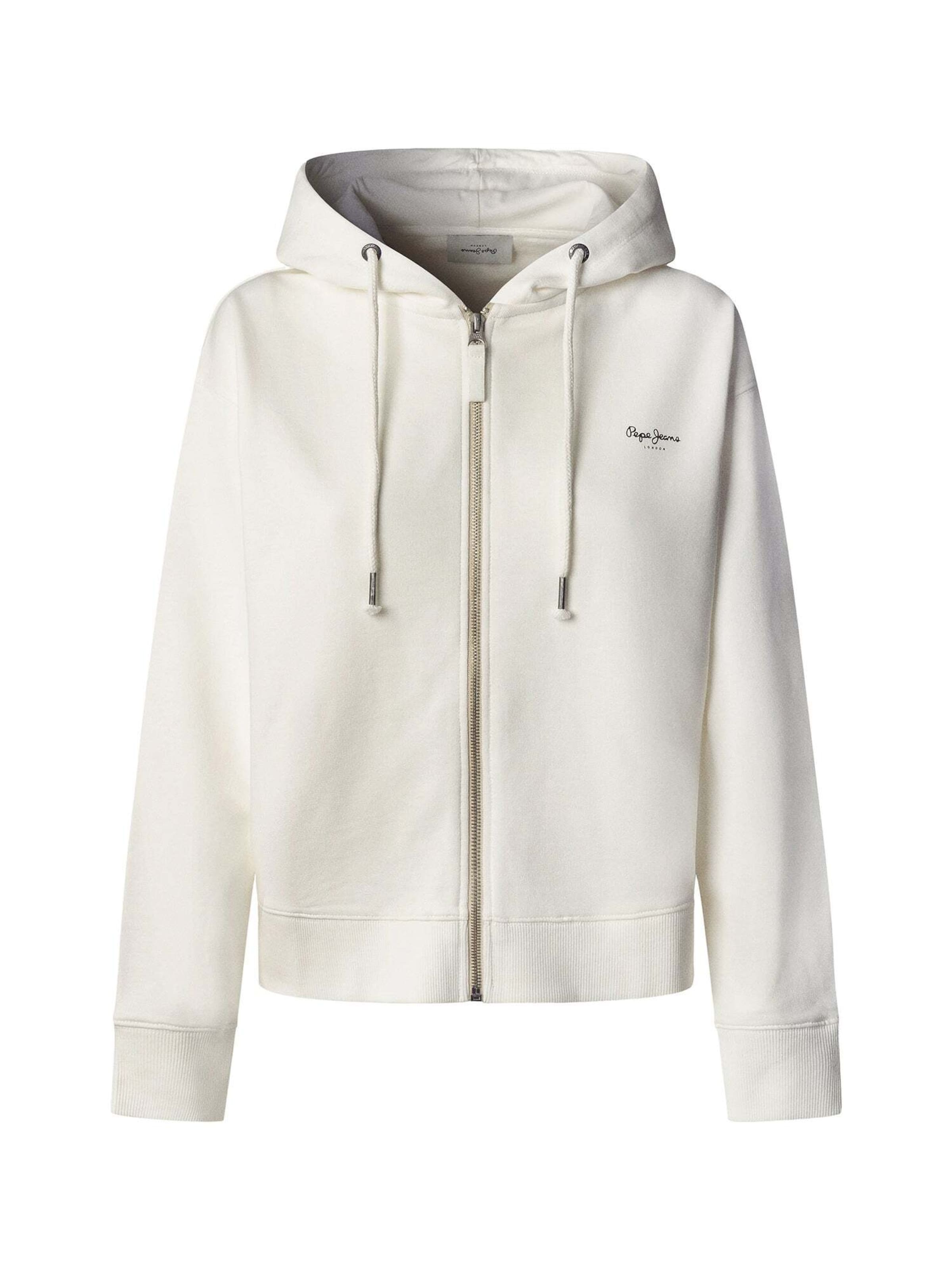 Veste de survêtement 'MARSU' Pepe Jeans en blanc : devant