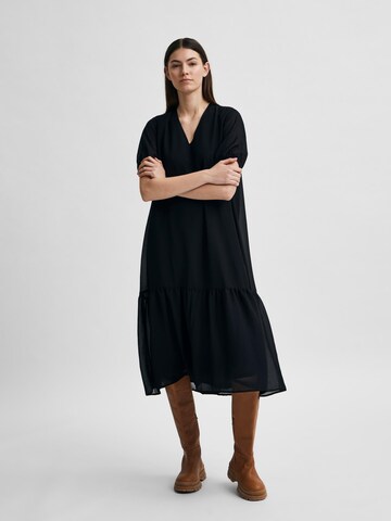 SELECTED FEMME Лятна рокля 'Sina' в черно: отпред