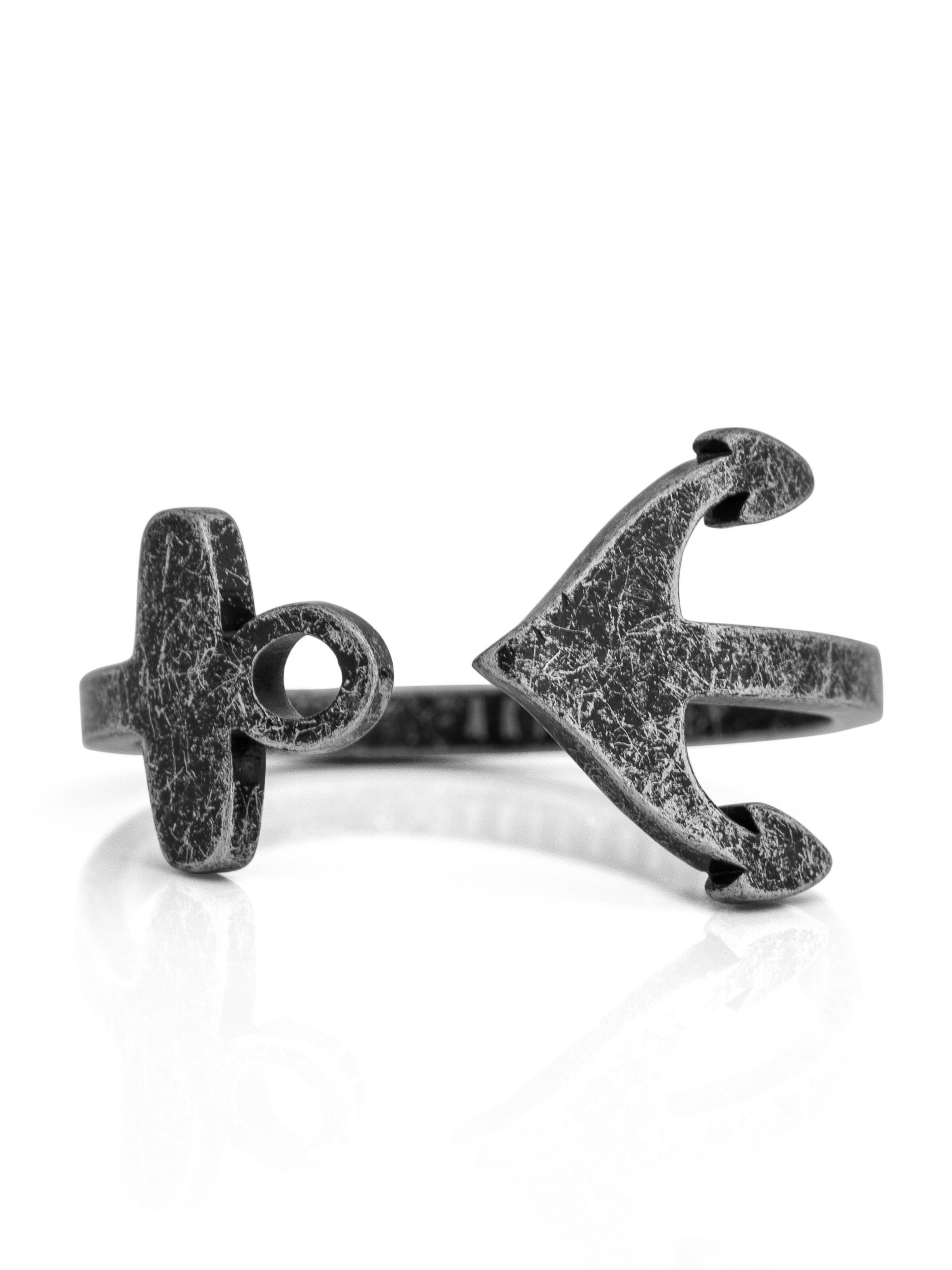 Akitsune Ring 'Anchor' in Silver