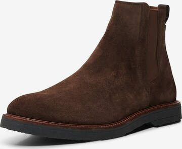 Shoe The Bear Chelsea boots in Bruin: voorkant