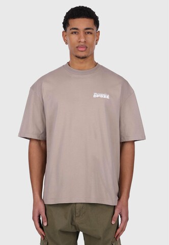 T-Shirt Dropsize en gris : devant