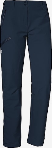 Regular Pantalon outdoor Schöffel en bleu : devant