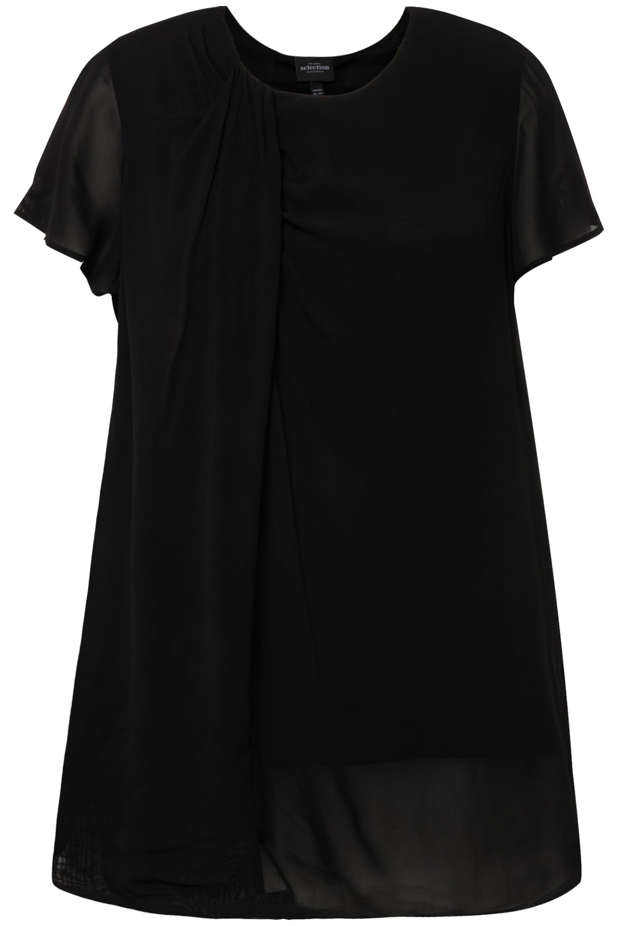 Ulla Popken Bluse in Schwarz: Vorderseite