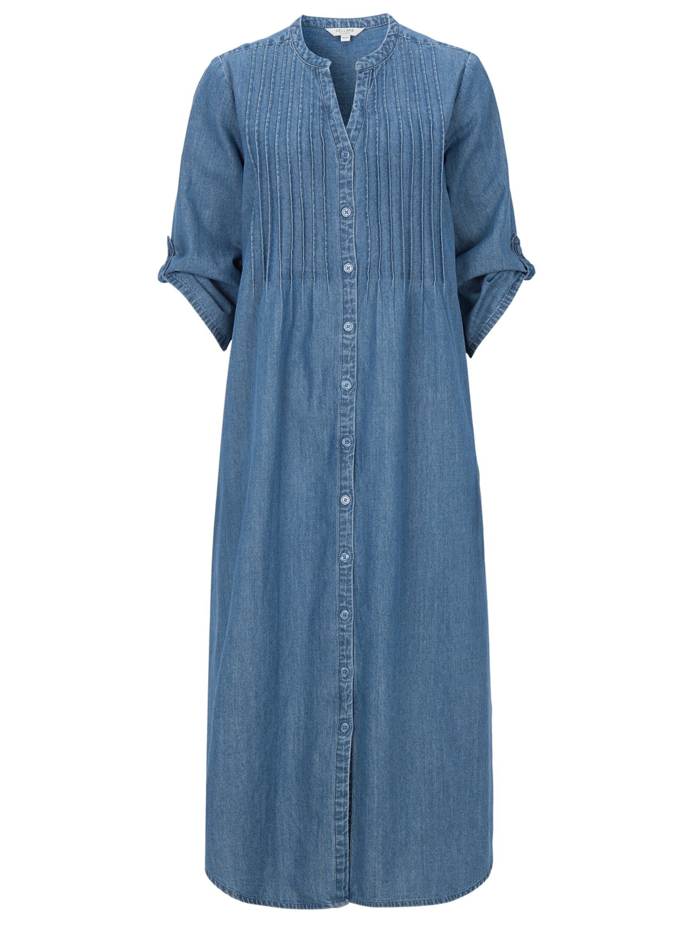 Cellbes of Sweden Jurk in Blauw: voorkant