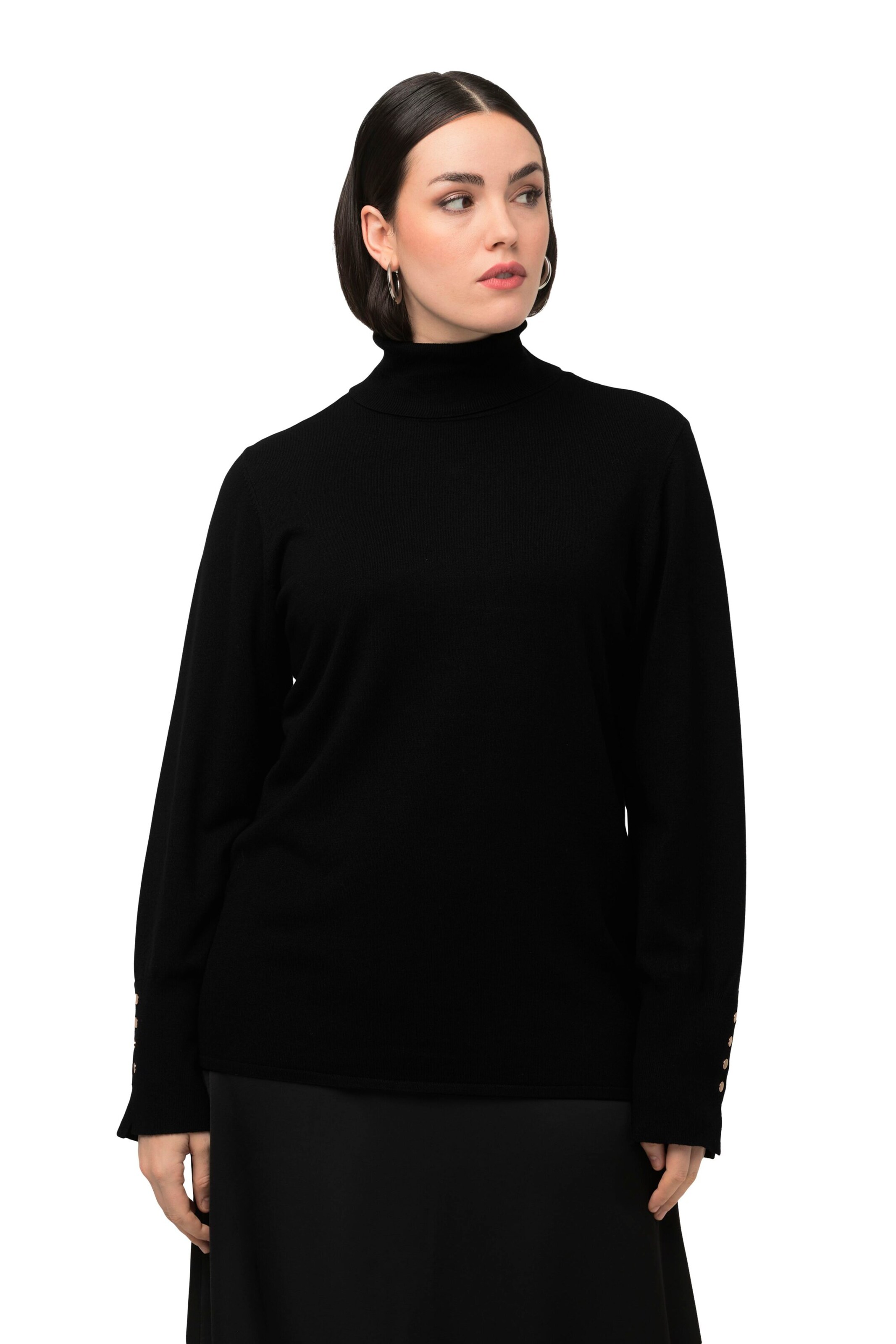 Ulla Popken Pullover in Schwarz: Vorderseite