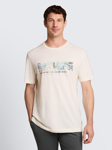 T-Shirt TOM TAILOR en beige : devant