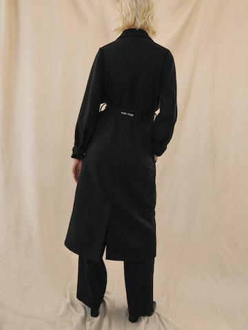 Kendall for ABOUT YOU Between-Seasons Coat 'Remi' in Black