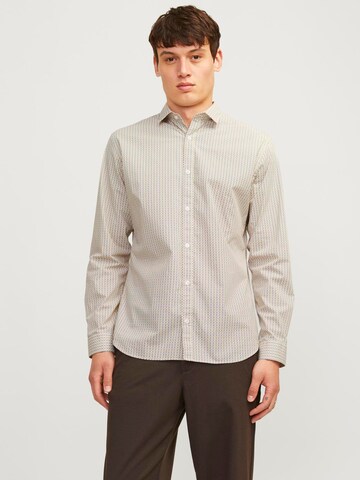 JACK & JONES Slim fit Πουκάμισο 'JPRBlackpool' σε κίτρινο: μπροστά
